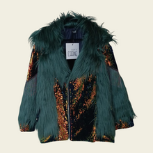 Load image into Gallery viewer, Hello moss fur jacket
