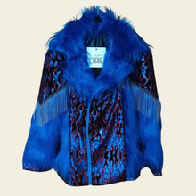 Load image into Gallery viewer, Moonlit flame fur jacket
