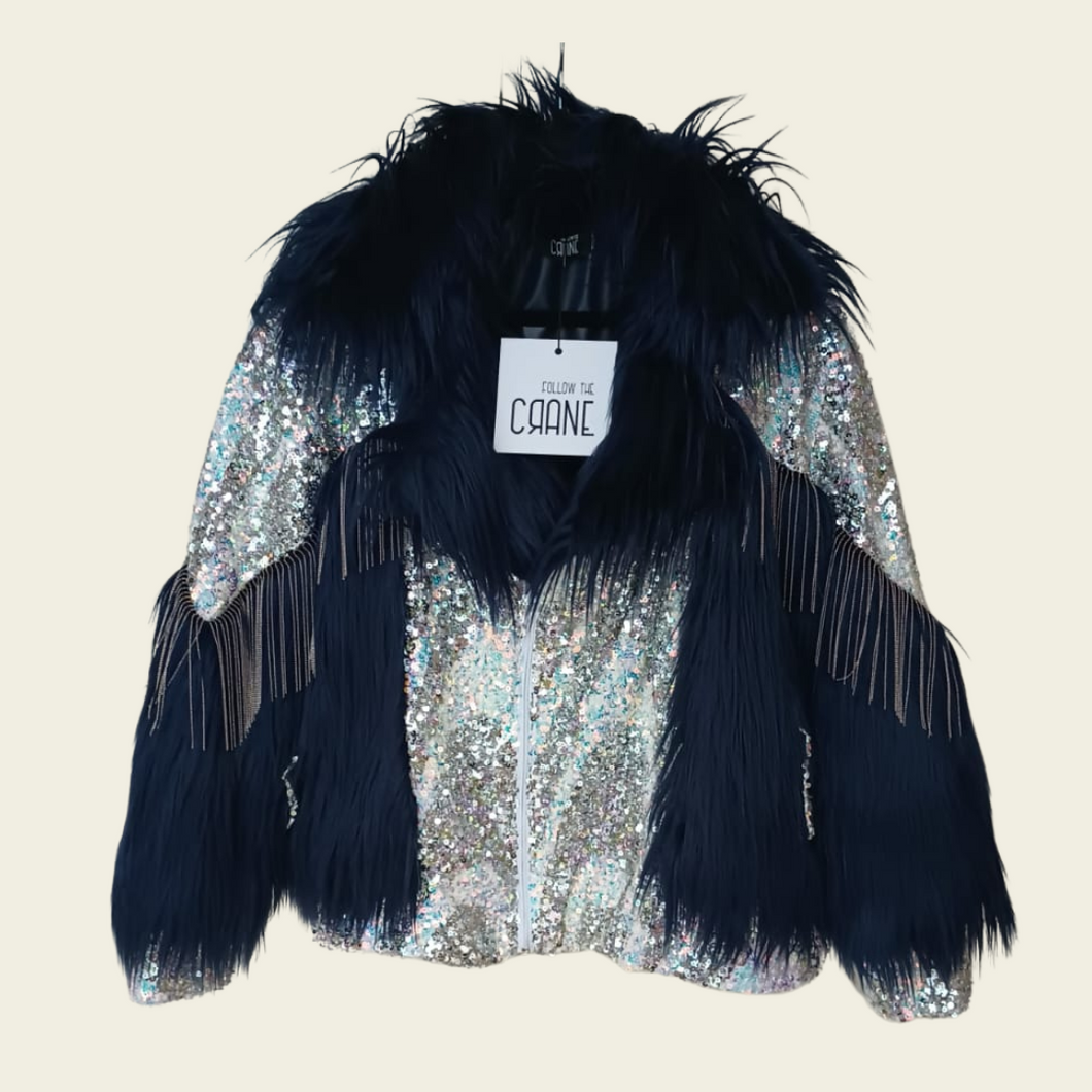Twilight current mini fur jacket