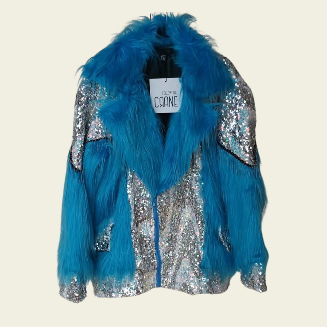 Galactic flow fur jacket