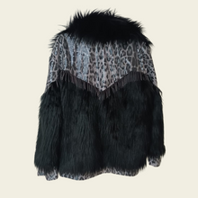 Load image into Gallery viewer, Wild streak fur jacket
