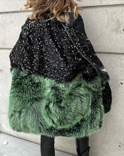 Load image into Gallery viewer, Green fur jacket
